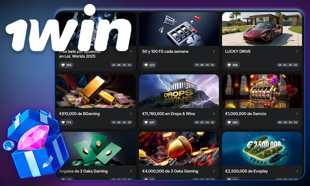 Bonos y promociones de 1win