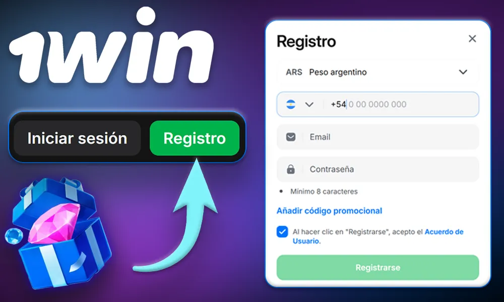 Cómo registrarse y obtener un bono en 1win